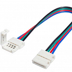Изображение: Коннектор для соединения отрезков ленты RGB 4Рin 10мм IP65 на проводе