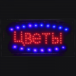 Изображение: Светодиодная led табличка "ЦВЕТЫ"