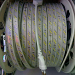 Изображение: Светодиодная лента SMD 2835 120 (3 led) IP67 220В белый/холодный-белый