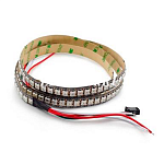 Изображение: Светодиодная лента адресная SMD 5050 720 Led x3 WS2812B IP33 5В SPI RGB черная подложка