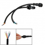 Изображение: Кабель 2*0.5 (мама, папа) 40 см пара для RGB ленты 4 Pin IP65