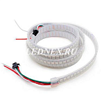 Изображение: Светодиодная лента адресная SMD 5050 720 led x3 WS2812B IP67 5В SPI-RGB черная подложка