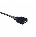 Изображение: Коннектор 4 Pin 10мм RGB один разъем на проводе (мама, папа)  15 см.