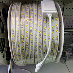 Изображение: Светодиодная лента SMD 5630 96 (2 led) IP67 220В белый/тепло-белый