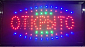 Дополнительное изображение: Светодиодная led табличка "ОТКРЫТО/ЗАКРЫТО" (48х25 см.)
